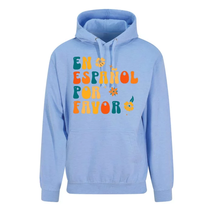 En EspañOl Por Favor Spanish Teacher Unisex Surf Hoodie