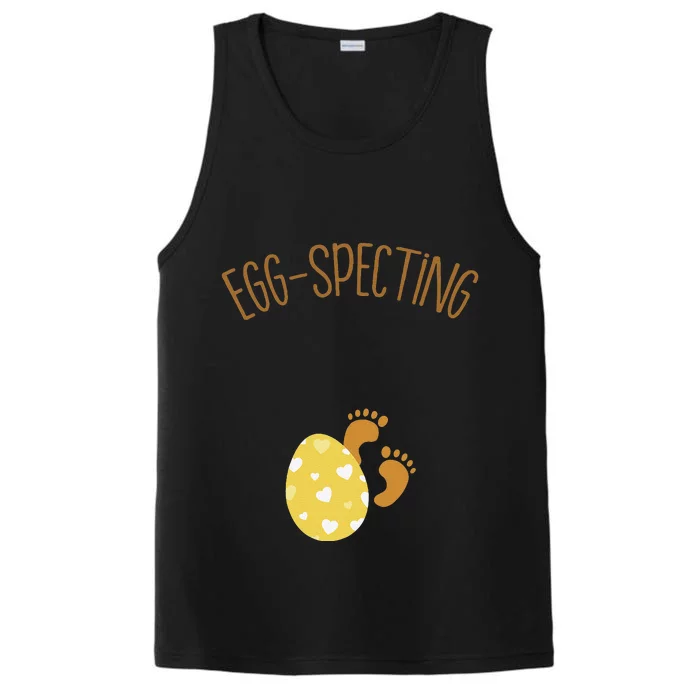 EggSpecting Easter Pregnancy Baby Announcement Performance Tank