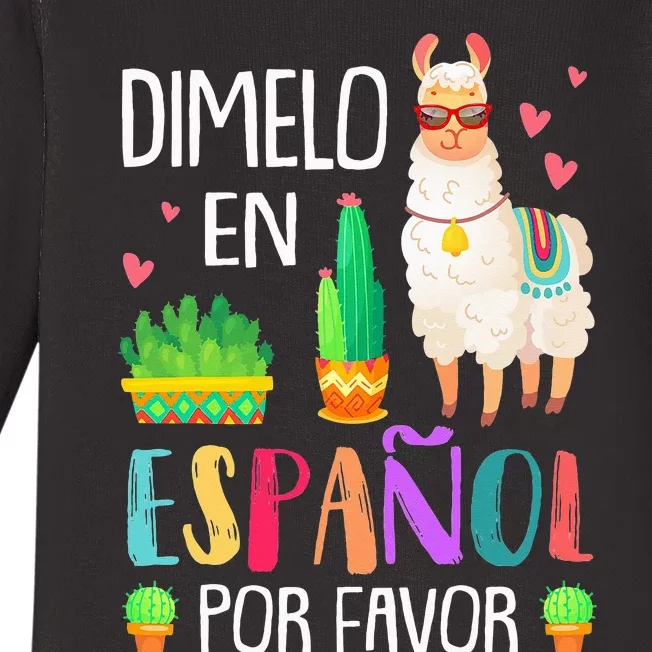 En Espanol Por Favor Bilingual Spanish Teacher Gifts Baby Long Sleeve Bodysuit