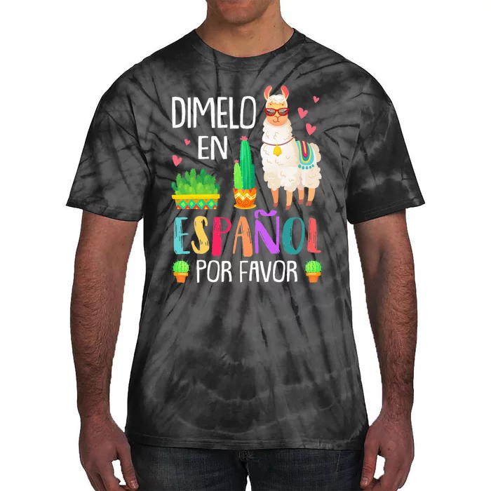 En Espanol Por Favor Bilingual Spanish Teacher Gifts Tie-Dye T-Shirt