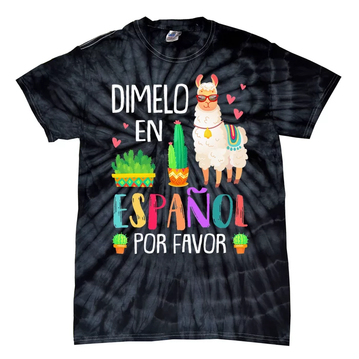 En Espanol Por Favor Bilingual Spanish Teacher Gifts Tie-Dye T-Shirt