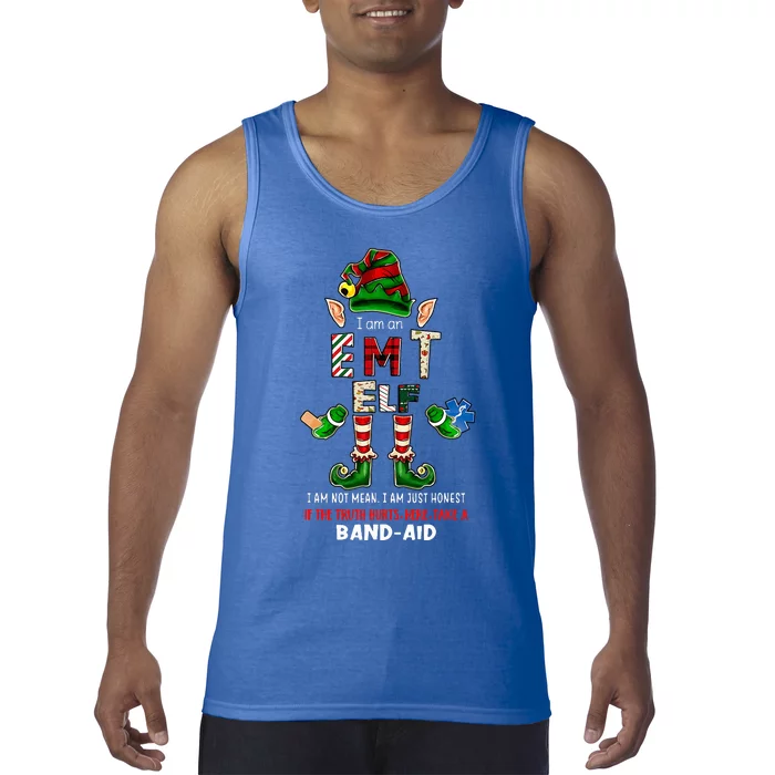 EMT Elf Paramedic Christmas Emergency Medical Nurse Tank Top