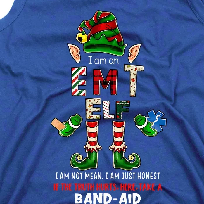 EMT Elf Paramedic Christmas Emergency Medical Nurse Tank Top