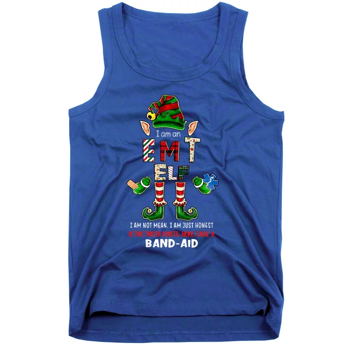 EMT Elf Paramedic Christmas Emergency Medical Nurse Tank Top