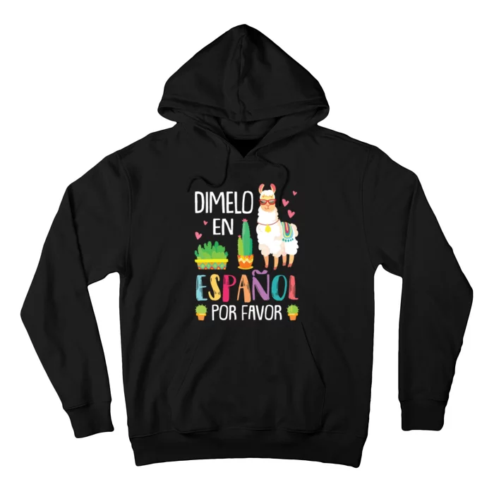 En Espanol Por Favor Bilingual Spanish Teacher Gifts Hoodie