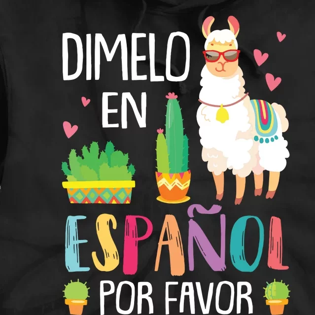 En Espanol Por Favor Bilingual Spanish Teacher Gifts Tie Dye Hoodie