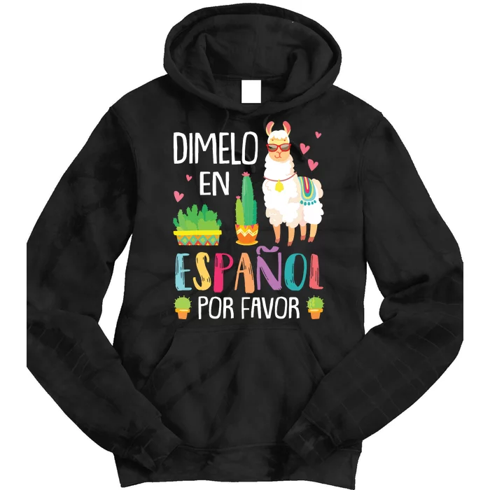 En Espanol Por Favor Bilingual Spanish Teacher Gifts Tie Dye Hoodie