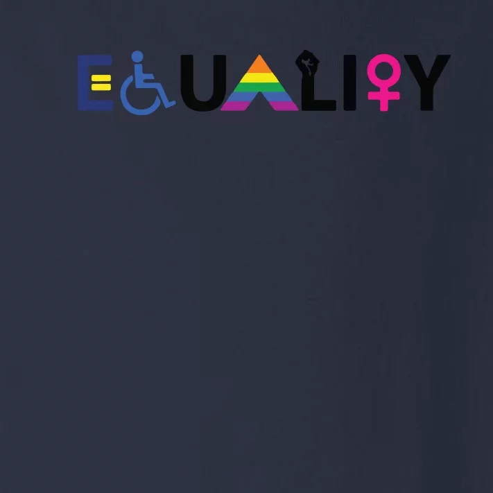 EQUALITY Equal Rights LGBTQ Ally Unity Pride Feminist Toddler Long Sleeve Shirt