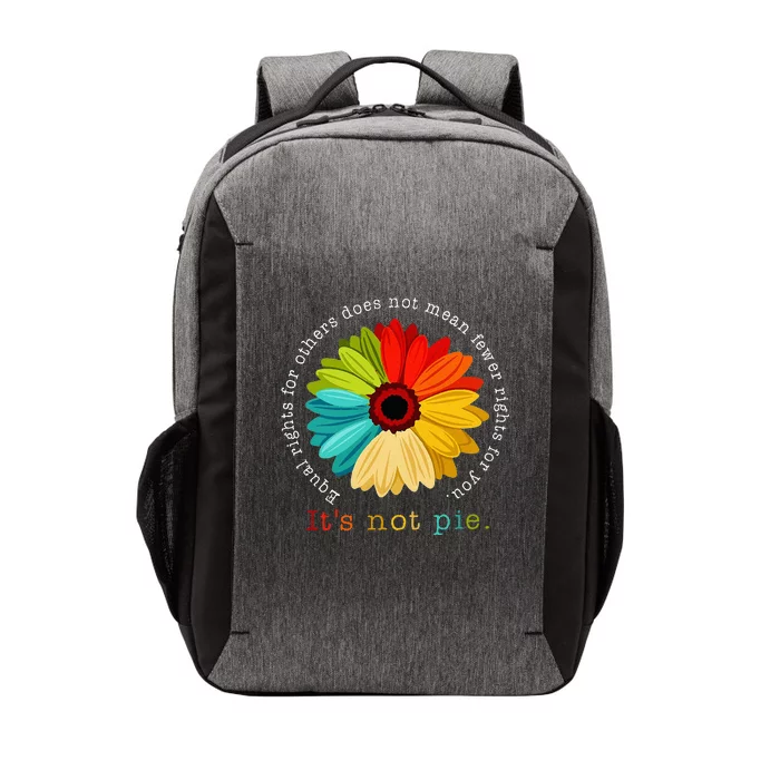 Equality Equal Rights For Others Its Not Pie Daisy Flower Vector Backpack