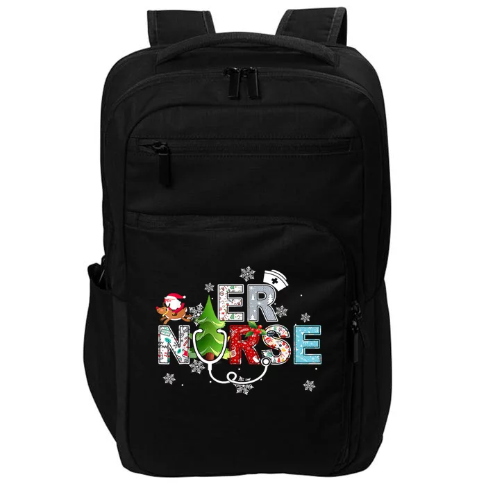 Er Emergency Room Nurse Stethoscope Xmas Ornat Decor Gift Impact Tech Backpack