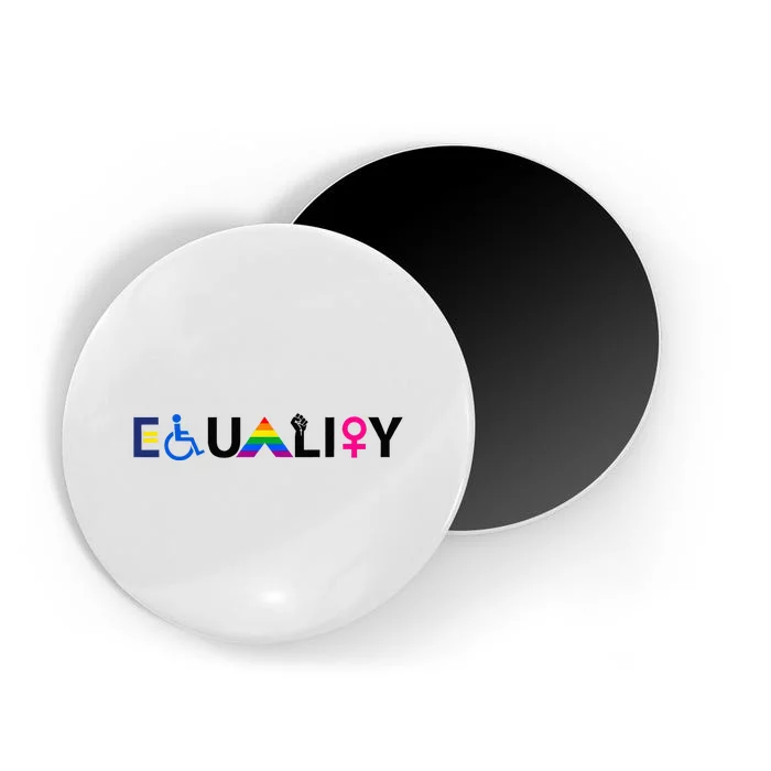 EQUALITY Equal Rights LGBTQ Ally Unity Pride Feminist Magnet