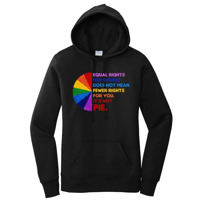 Equality Equal Rights For Others Its Not Pie Women's Pullover Hoodie