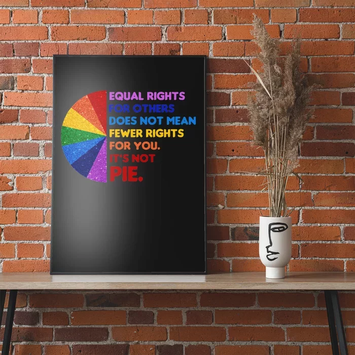 Equality Equal Rights For Others Its Not Pie Poster