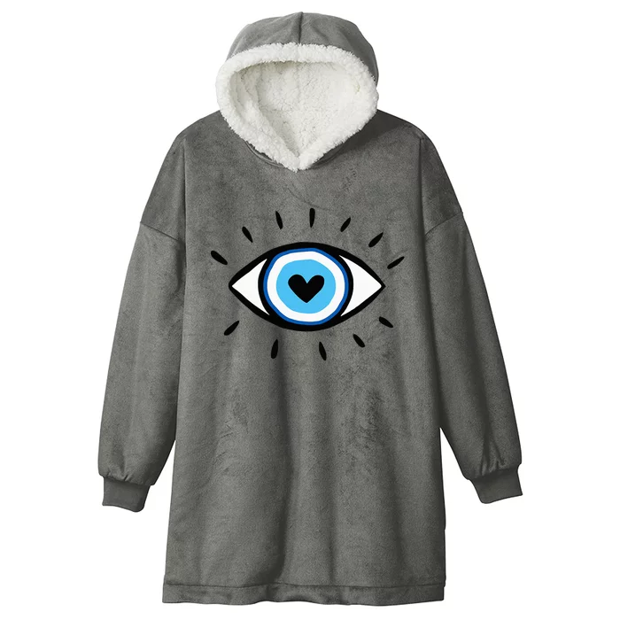 Evil Eye Spiritual Aesthetic Esoteric Mystical Themed Hooded Wearable Blanket