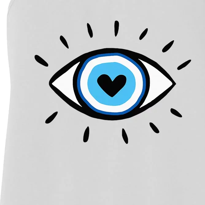 Evil Eye Spiritual Aesthetic Esoteric Mystical Themed Women's Racerback Tank