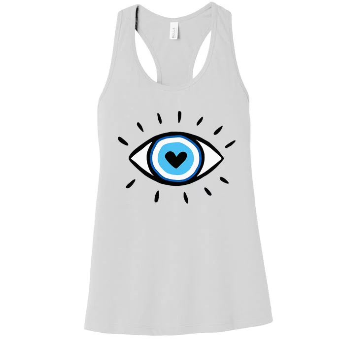 Evil Eye Spiritual Aesthetic Esoteric Mystical Themed Women's Racerback Tank