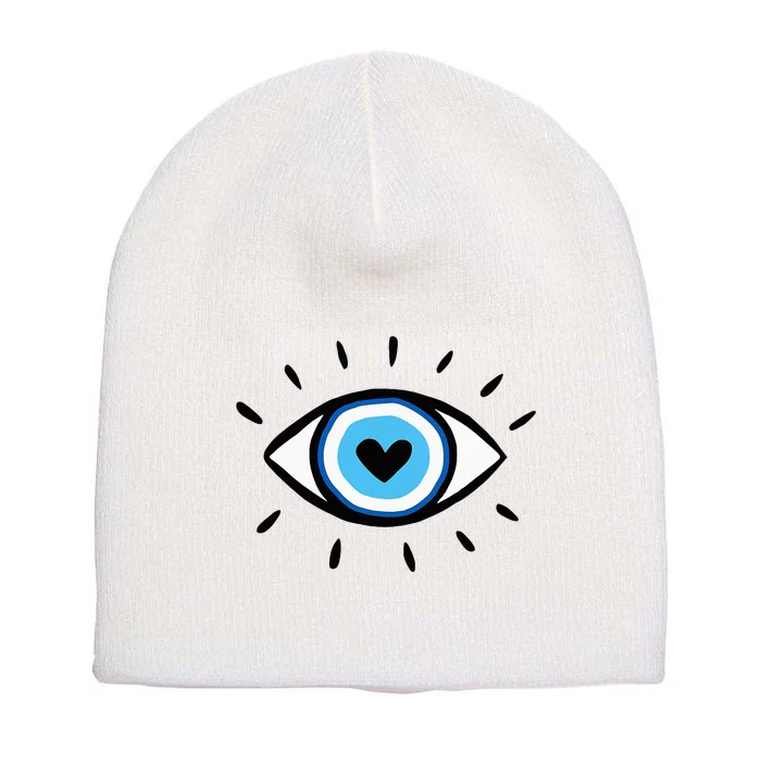 Evil Eye Spiritual Aesthetic Esoteric Mystical Themed Short Acrylic Beanie