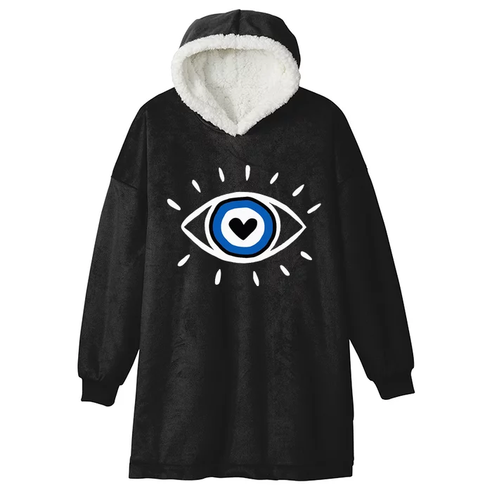 Evil Eye Spiritual Protection Esoteric Mystical Themed Hooded Wearable Blanket