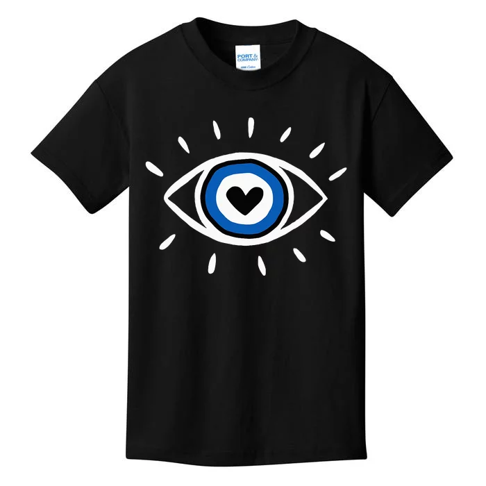 Evil Eye Spiritual Protection Esoteric Mystical Themed Kids T-Shirt