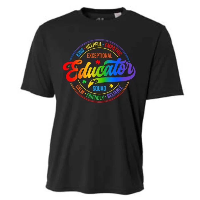 Exceptional Educator Squad Special Education Cooling Performance Crew T-Shirt