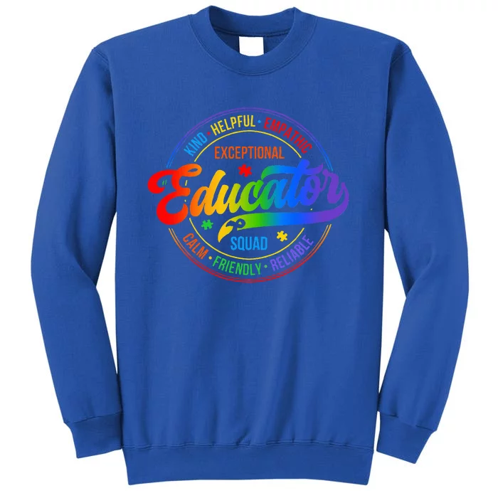 Exceptional Educator Squad Special Education Tall Sweatshirt