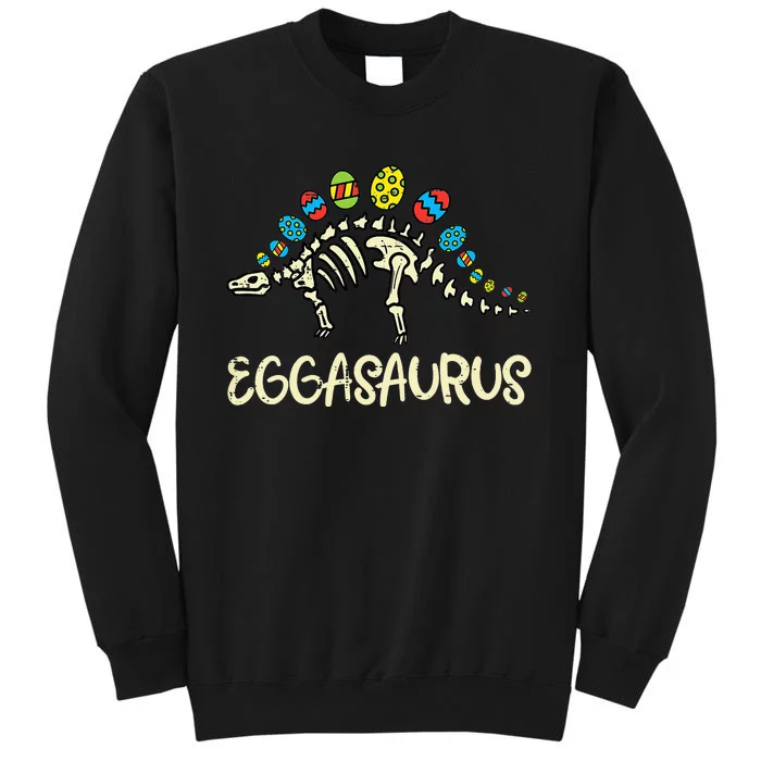 Eggasaurus Easter Stegosaurus Dinosaur Sweatshirt