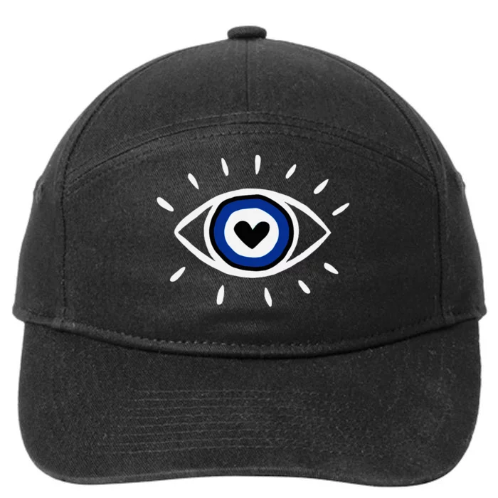 Evil Eye Spiritual Protection Esoteric Mystical Themed 7-Panel Snapback Hat