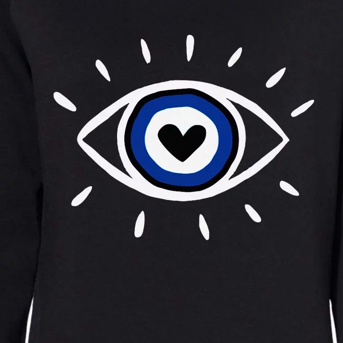 Evil Eye Spiritual Protection Esoteric Mystical Themed Womens California Wash Sweatshirt