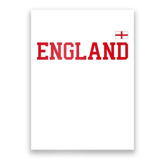 England English Soccer English Flag Poster