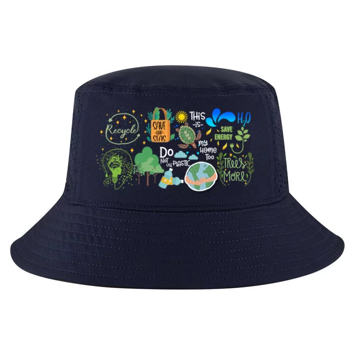 Eco Energy Save The Planet Earth Day Climate Change Great Gift Cool Comfort Performance Bucket Hat