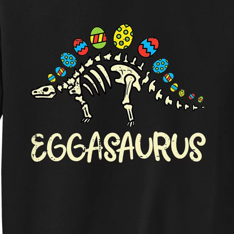 Eggasaurus Easter Stegosaurus Dinosaur Sweatshirt