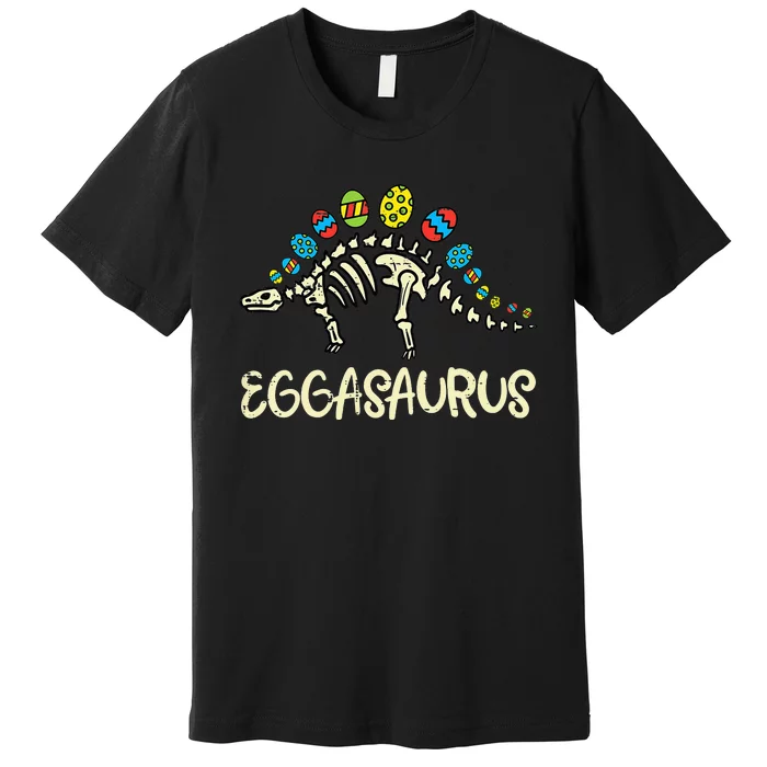 Eggasaurus Easter Stegosaurus Dinosaur Premium T-Shirt