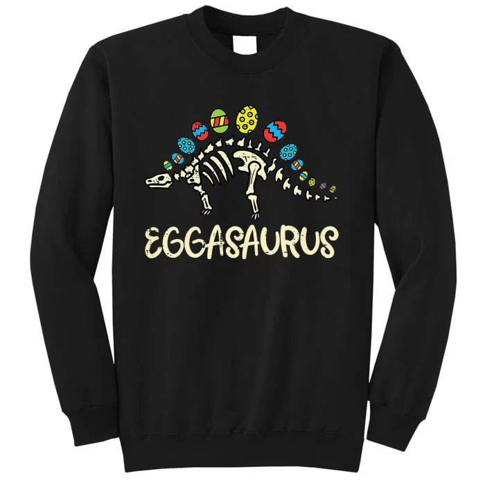 Eggasaurus Easter Stegosaurus Dinosaur Tall Sweatshirt