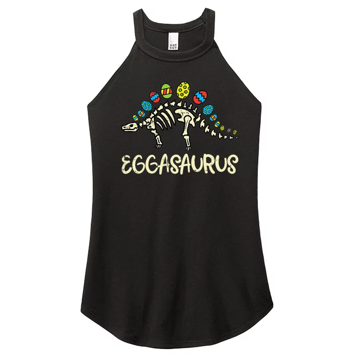 Eggasaurus Easter Stegosaurus Dinosaur Women’s Perfect Tri Rocker Tank