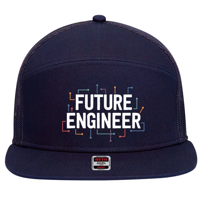 Electrical Engineering Shirts Circuit Kids Future Engineer 7 Panel Mesh Trucker Snapback Hat