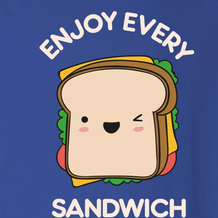 Enjoy Every Sandwich Kawaii Cute Foodie Warren Zevon Quote Funny Gift Toddler Long Sleeve Shirt