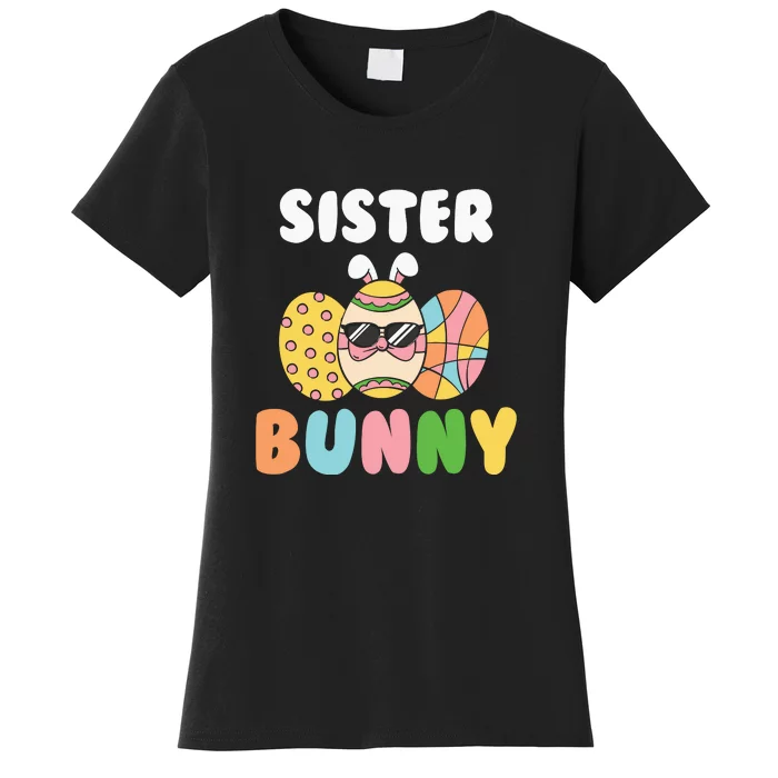 Easter Egg Sister Bunny Matching Family Easter Day Gift Women's T-Shirt