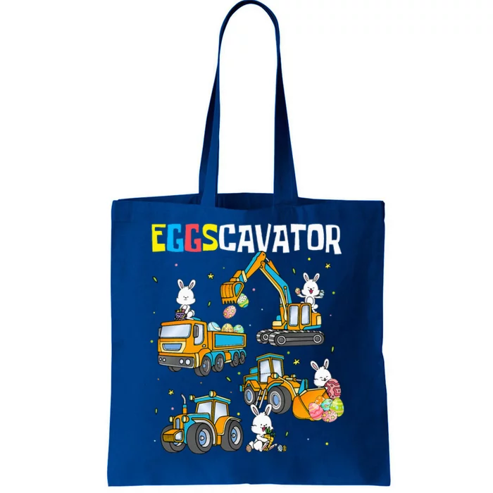 Eggscavator Easter S Construction Trucks Tote Bag