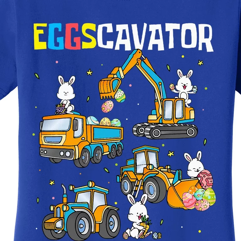 Eggscavator Easter S Construction Trucks Women's T-Shirt