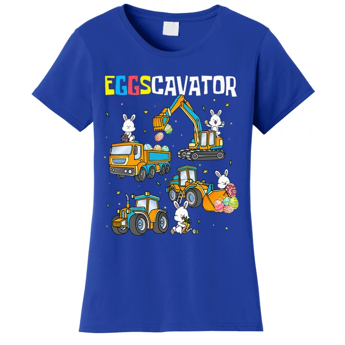 Eggscavator Easter S Construction Trucks Women's T-Shirt