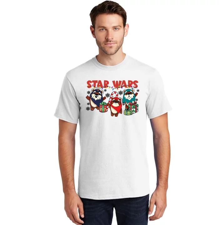 Ewoks Endor Star Christmas Wars Christmas Tall T-Shirt