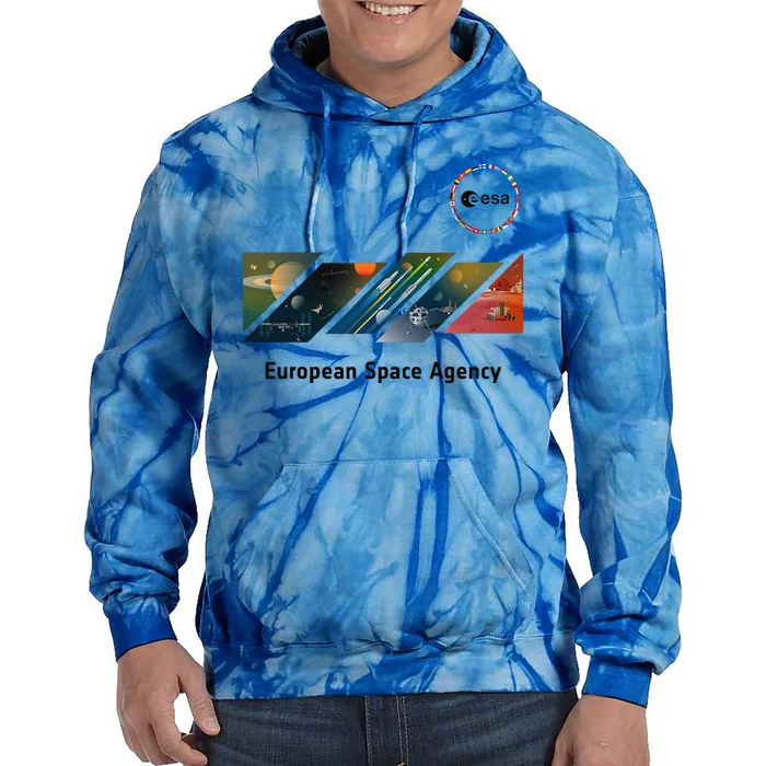 Esa European Space Agency This Is Esa’S Mission Tie Dye Hoodie