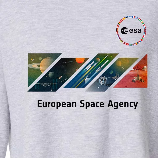 Esa European Space Agency This Is Esa’S Mission Cropped Pullover Crew