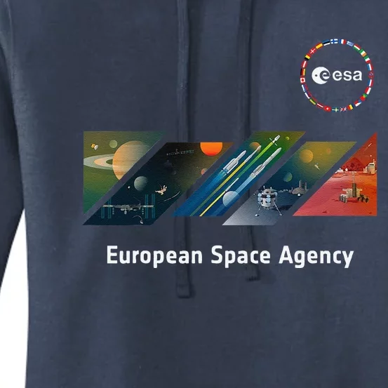 Esa European Space Agency This Is Esa’S Mission Women's Pullover Hoodie