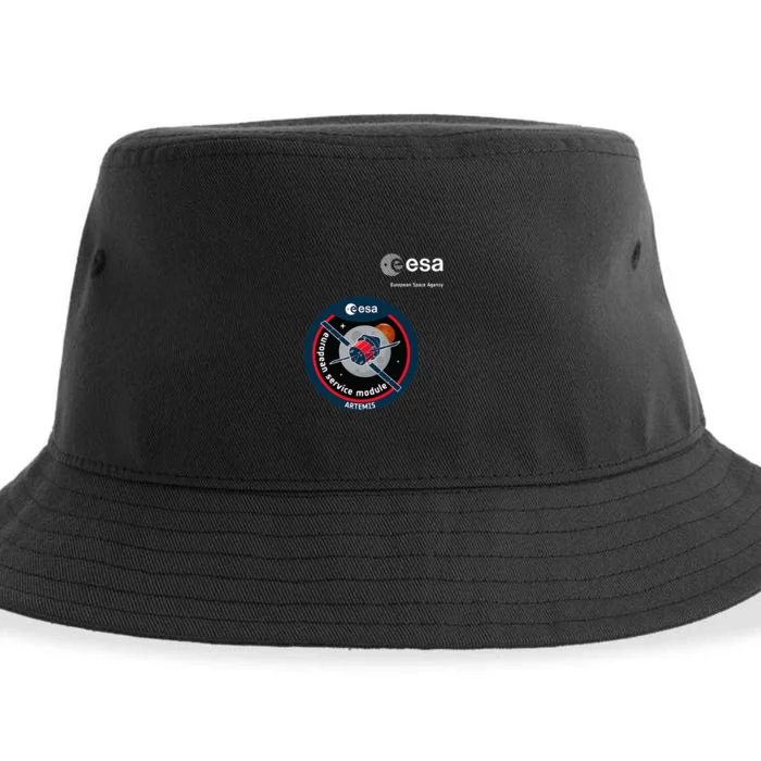 Esa European Space Agency Mission Esm Artemis Patch Sustainable Bucket Hat