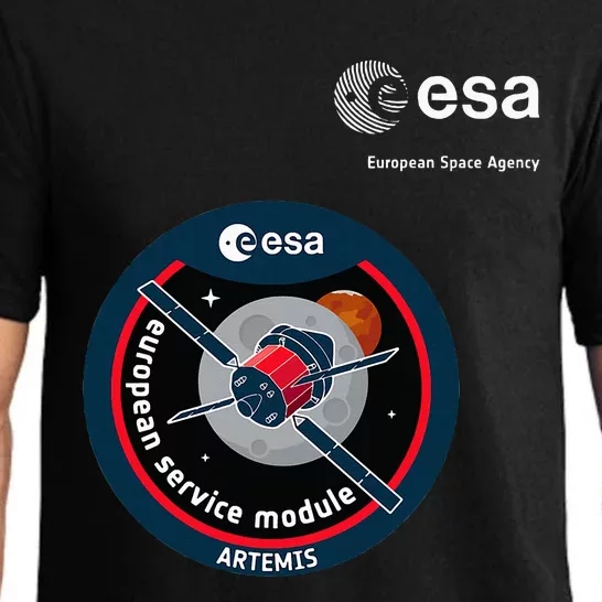 Esa European Space Agency Mission Esm Artemis Patch Pajama Set