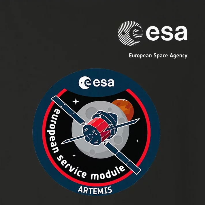 Esa European Space Agency Mission Esm Artemis Patch Toddler Long Sleeve Shirt