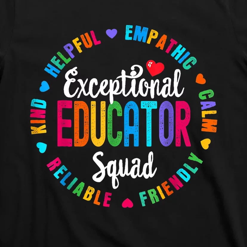 Exceptional Educator Squad Special Education Teacher Autism T-Shirt