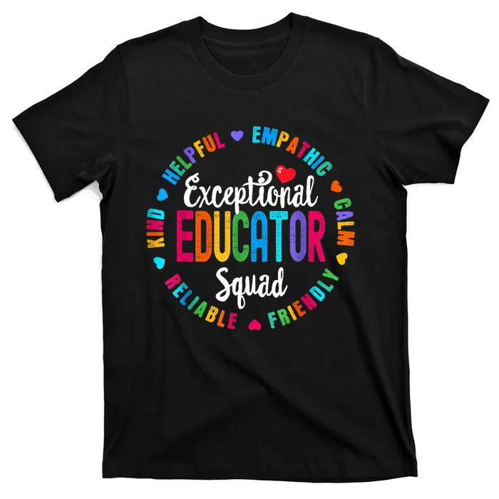 Exceptional Educator Squad Special Education Teacher Autism T-Shirt