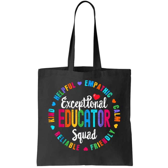 Exceptional Educator Squad Special Education Teacher Autism Tote Bag